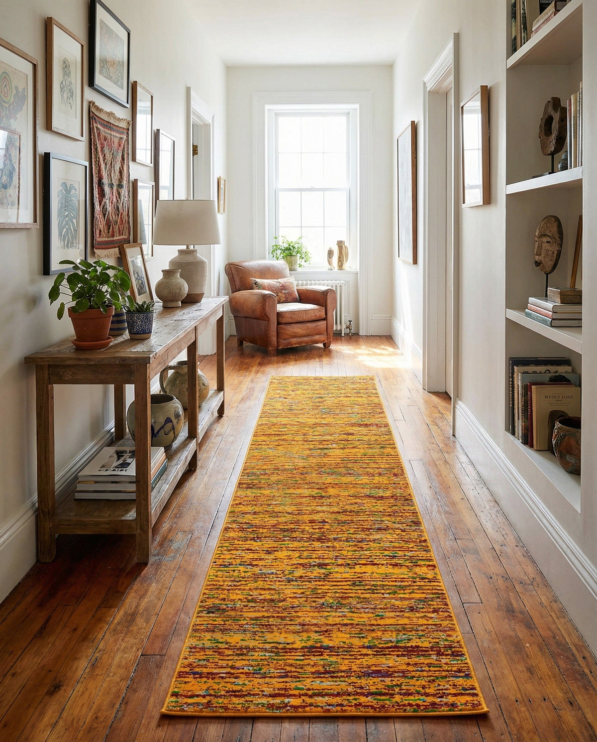 Caribbean Cove Collection Area Rug -  Lucia Runner Yellow  lifestyle 114