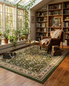 Isfahan Elegance Collection Area Rug - Naghsh-e Jahan (Green) Rectangle Green  lifestyle 43
