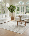 Savannah Elegance Collection Area Rug - Augusta (Ivory) Square Ivory  lifestyle 50