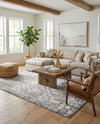 Riviera Elegance Collection Area Rug -  Vence Rectangle Dark Gray  lifestyle 24