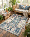 Savannah Elegance Collection Area Rug -  Azalea Rectangle Ivory  lifestyle 11