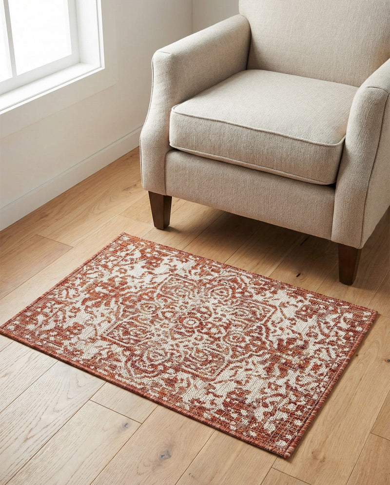 Urban Oasis Rugs Collection Area Rug -  Penthouse (Rust Red) Rectangle Rust Red  lifestyle 9