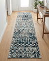 Mediterranean Lattice Collection Area Rug - Santorini (Multi Gray Blue) Runner Multi Gray Blue  lifestyle 61