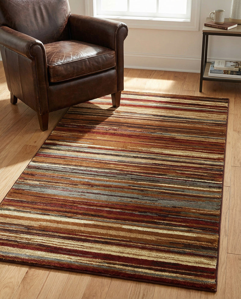 Bistro Lounge Collection Area Rug -  Americano Rectangle Beige  lifestyle 25