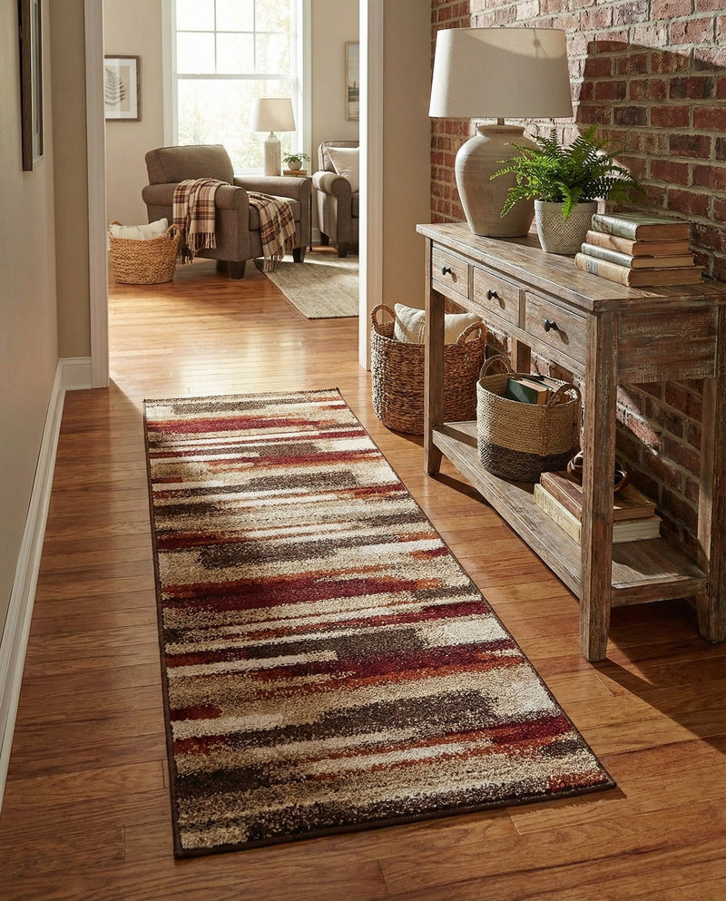 Autumn Meadow Collection Area Rug -  Duskridge Runner Multi  lifestyle 56