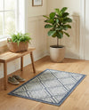 Savannah Pergola Collection Area Rug -  Eden Rectangle Navy Blue  lifestyle 10