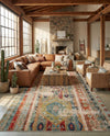 Sedona Vista Collection Area Rug -  Navajo Rectangle Blue  lifestyle 9