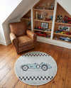 Wonder Tykes Collection Area Rug -  Confetti Round Gray  lifestyle 29