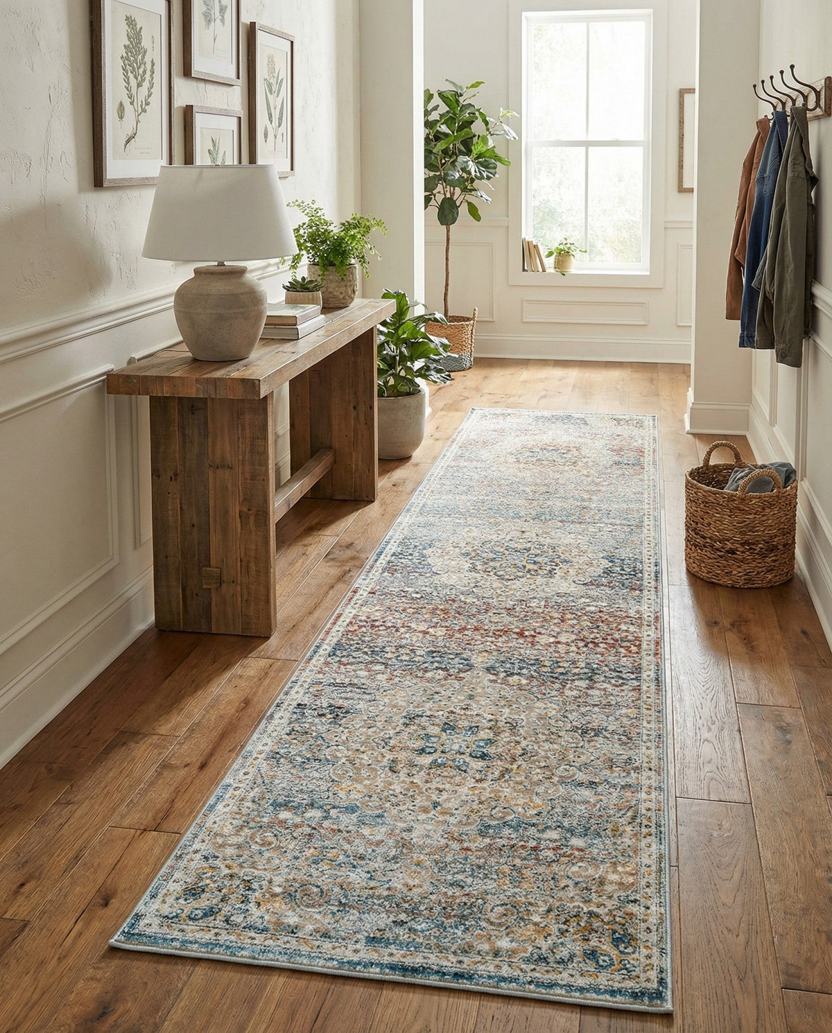 Coastal Haven Collection Area Rug - Seabreeze (Multi) Runner Multi  lifestyle 86