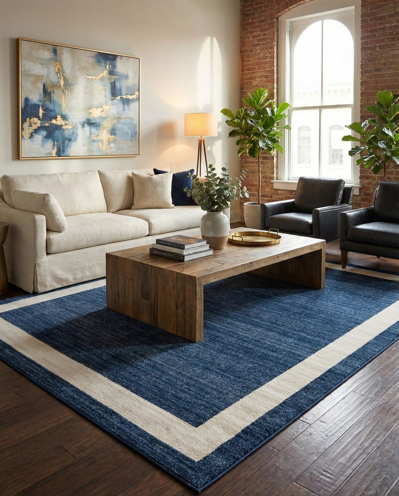 Studio Haven Collection Area Rug -  Alcove (Navy Blue) Rectangle Navy Blue  lifestyle 18