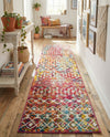 Mediterranean Lattice Collection Area Rug - Santorini (Multi) Runner Multi  lifestyle 82