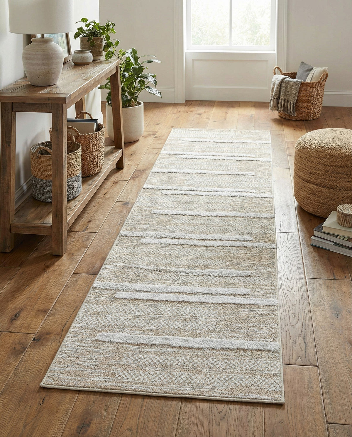 Cathedral Elegance Collection Area Rug - Chapel Runner Ivory  lifestyle 190