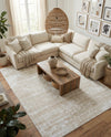 Sanctuary Retreat Collection Area Rug -  Refuge Rectangle Snow White  lifestyle 9