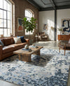 Aegean Elegance Washables Collection Area Rug -  Andros Rectangle Gray Navy Green  lifestyle 12