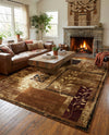 Bistro Lounge Collection Area Rug -  Affogato Rectangle Beige  lifestyle 41