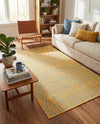 Urban Oasis Rugs Collection Area Rug -  Boulevard (Yellow and Aqua) Rectangle Yellow and Aqua  lifestyle 4