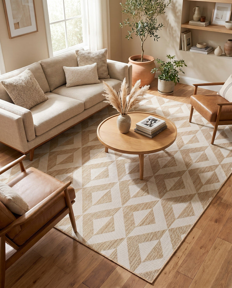Urban Oasis Rugs Collection Area Rug -  Highrise (Beige) Rectangle Beige  lifestyle 13