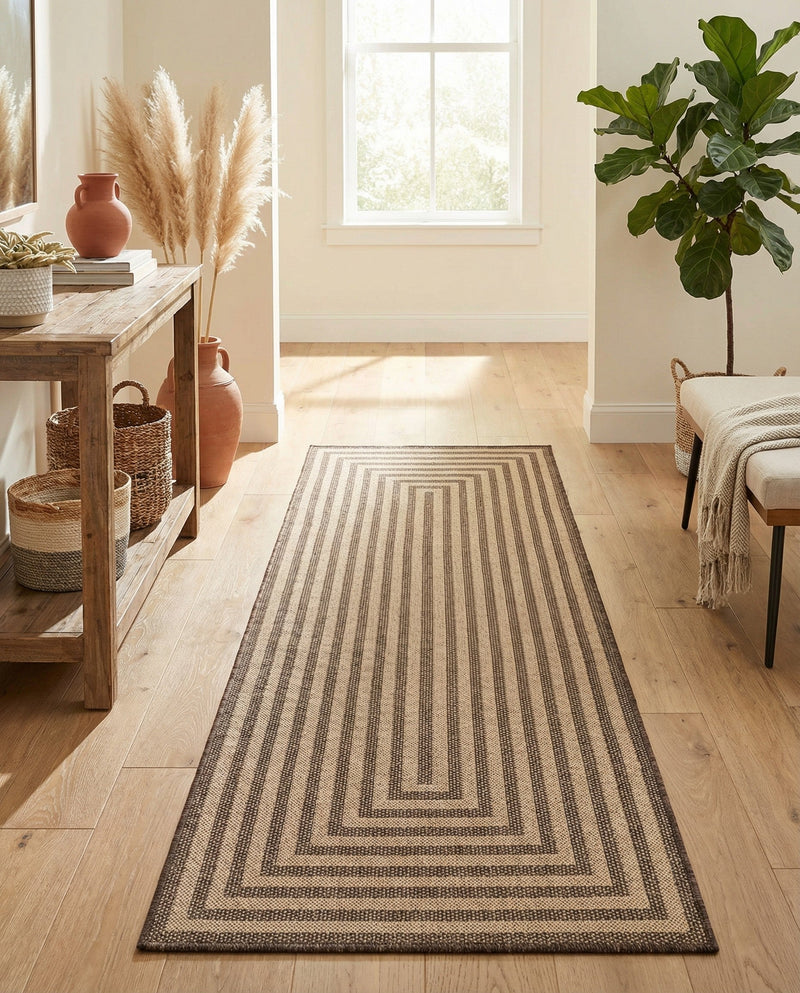 Sahara Sands Collection Area Rug -  Abydos Runner Natural and Brown  lifestyle 43