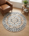Cambridge Classics Collection Area Rug -  Pembroke (Beige) Round Beige  lifestyle 65