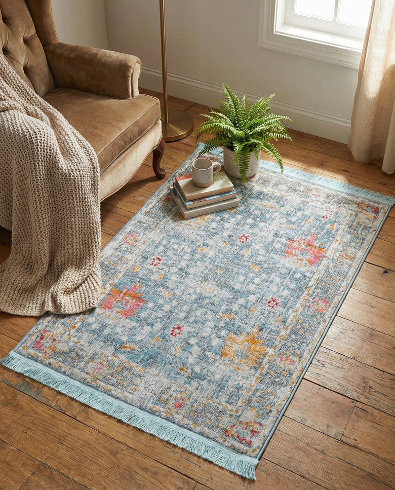 Arcadia Rugs Collection Area Rug -  Olympus Rectangle Blue  lifestyle 32