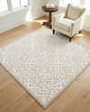 Andes Summit Collection Area Rug -  Pichincha Square Snow White  lifestyle 75