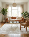 Sanctuary Retreat Collection Area Rug -  Asylum Rectangle White Bone  lifestyle 10