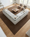 Sahara Sands Collection Area Rug -  Rosetta Square Brown  lifestyle 68