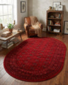 Samarkand Elegance Collection Area Rug -  Konye-Urgench Oval Red  lifestyle 53