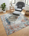 Aegean Elegance Washables Collection Area Rug -  Ithaca Square Multi  lifestyle 66