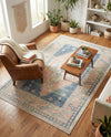 Savannah Series Collection Area Rug -  Augusta (French Blue) Rectangle French Blue  lifestyle 21