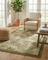 Seaside Blooms Collection Area Rug -  Verdant Rectangle Green  lifestyle 12