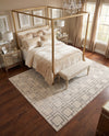 Hollywood Luxe Collection Area Rug -  Beverly (White Silver) Rectangle White Silver  lifestyle 5