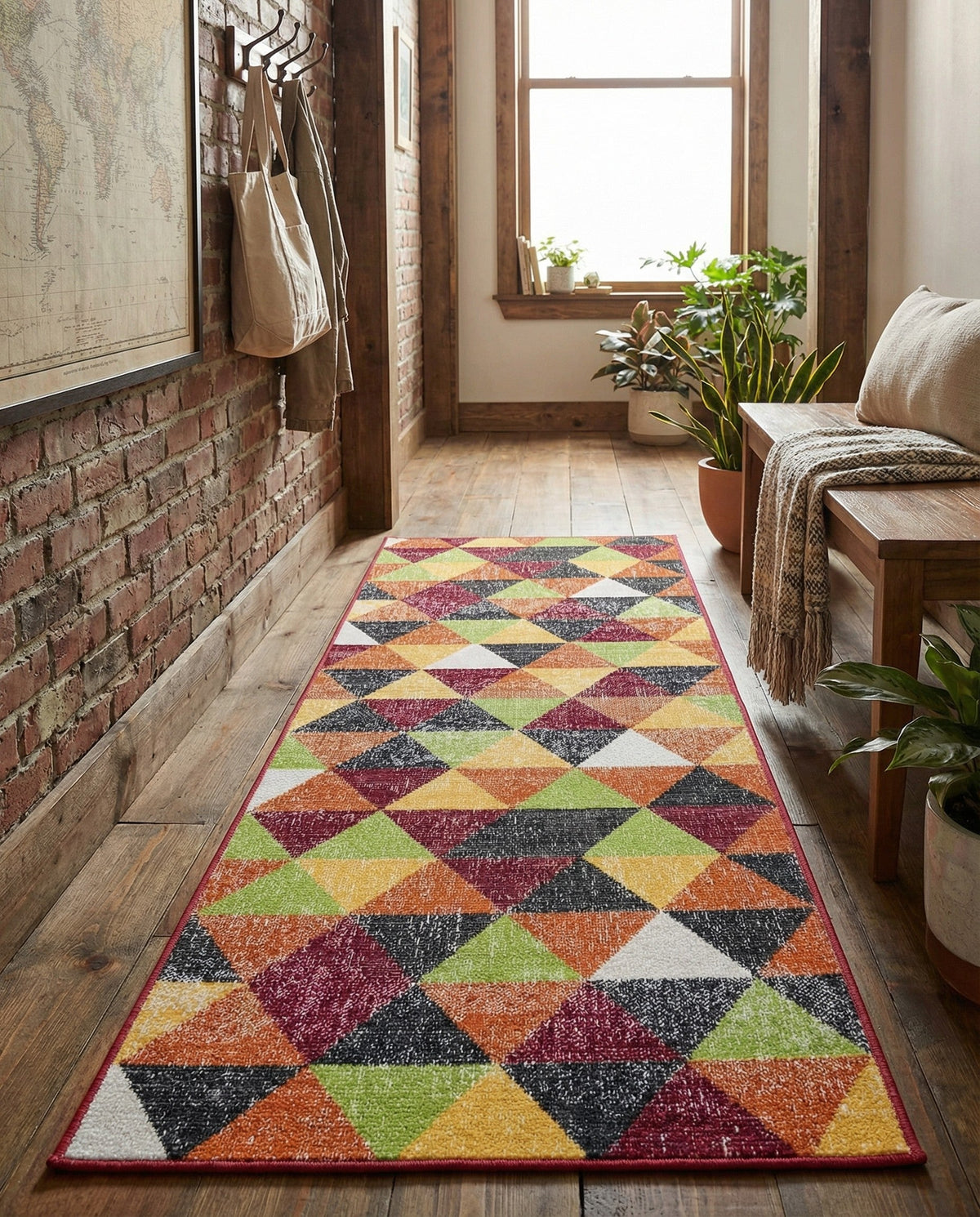 Seville Elegance Collection Area Rug -  Malaga Runner Multi  lifestyle 94