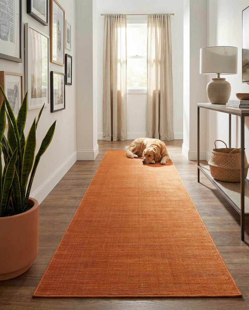 Soho Elegance Collection Area Rug - Chelsea (Salmon) Runner Salmon  lifestyle 26