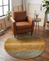 Zagros Oasis Collection Area Rug -  Mehran Round Multi  lifestyle 46
