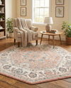 Adriana Terrace Collection Area Rug -  Positano (Rose) Octagon Rose  lifestyle 56