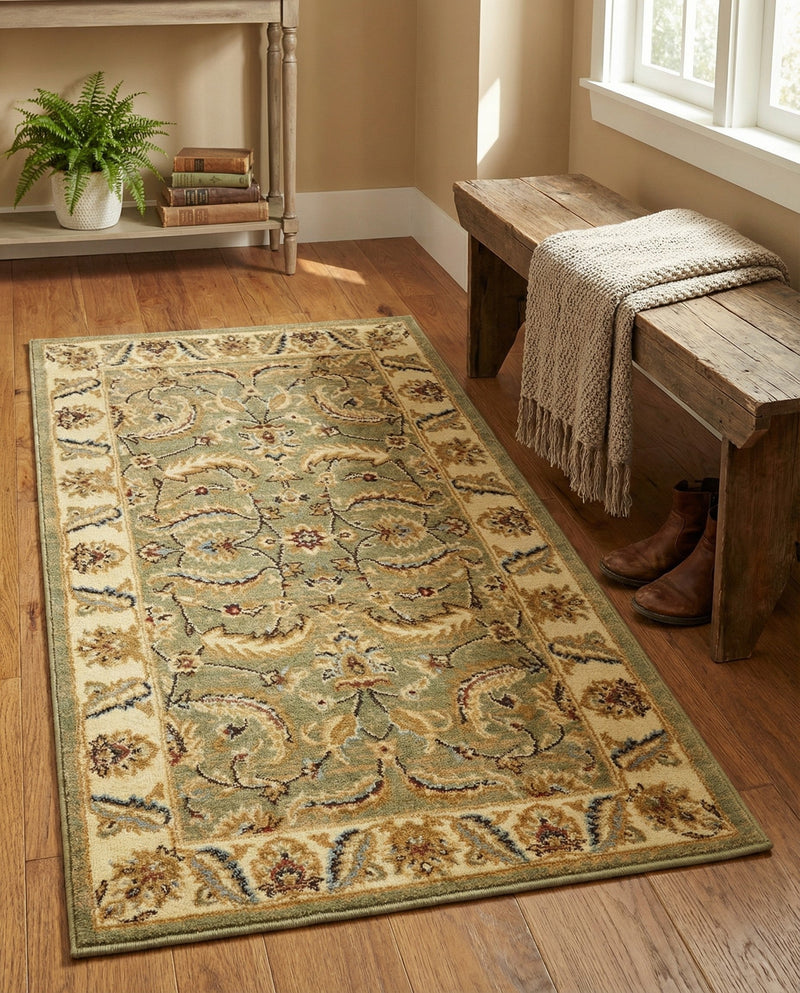 Jaipur Elegance Collection Area Rug -  Lal Rectangle Green  lifestyle 33