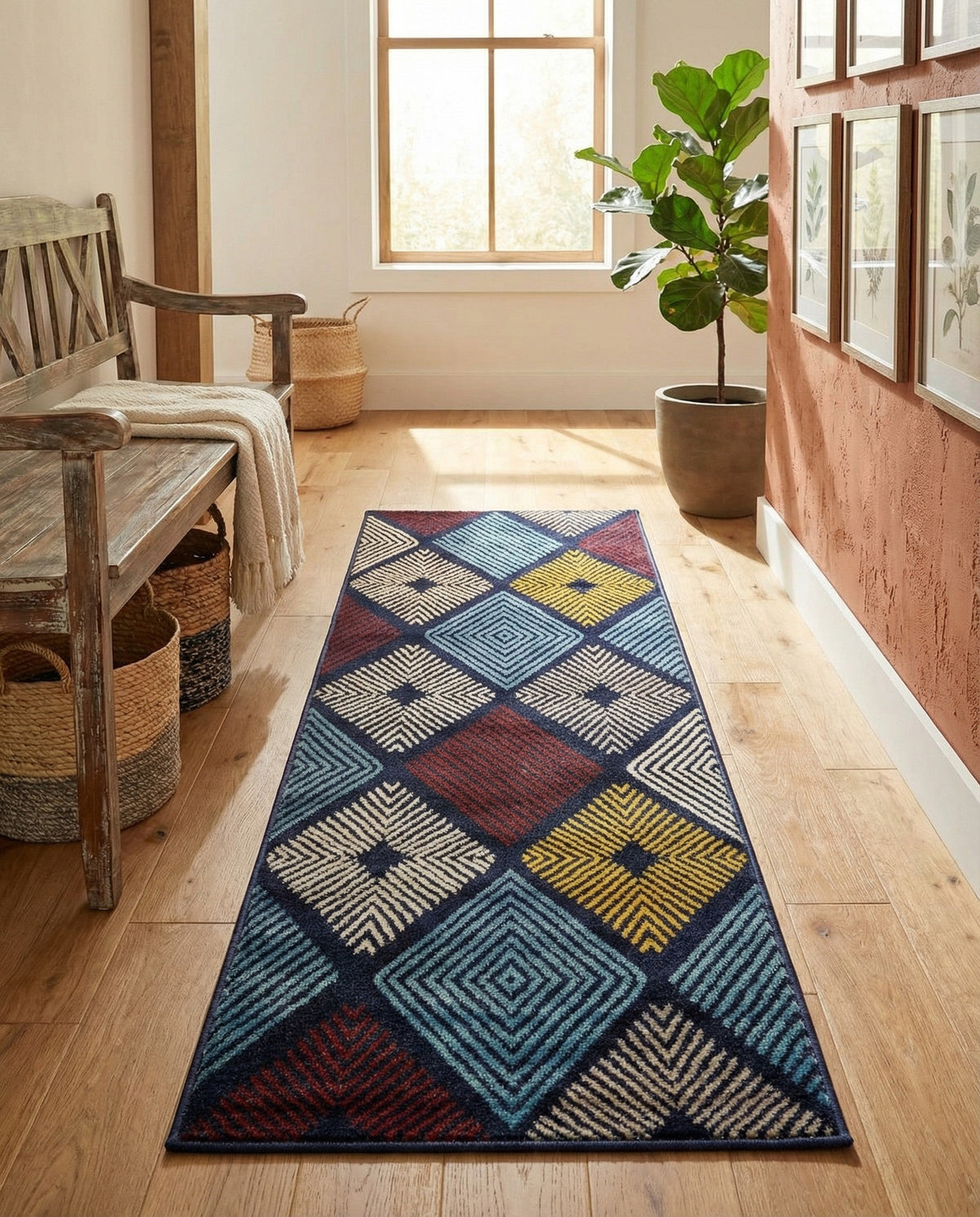 Coastal Haven Collection Area Rug -  Anchorage Runner Multi  lifestyle 107
