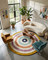Shepherd's Glen Wool Collection Area Rug - Eldon Round Multi  lifestyle 23