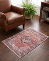 Bazaar Chic Collection Area Rug -  Chefchaouen Rectangle Salmon Pink  lifestyle 15