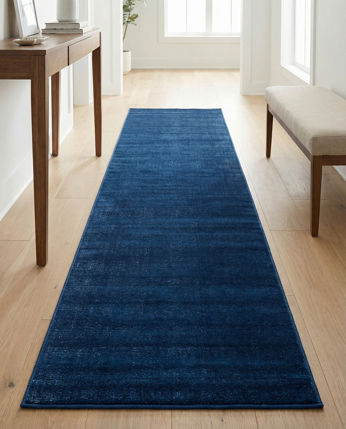 Soho Elegance Collection Area Rug - Chelsea (Navy Blue) Runner Navy Blue  lifestyle 40