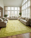 Horizon Collection Area Rug -  Apex (Light Green) Rectangle Light Green  lifestyle 13