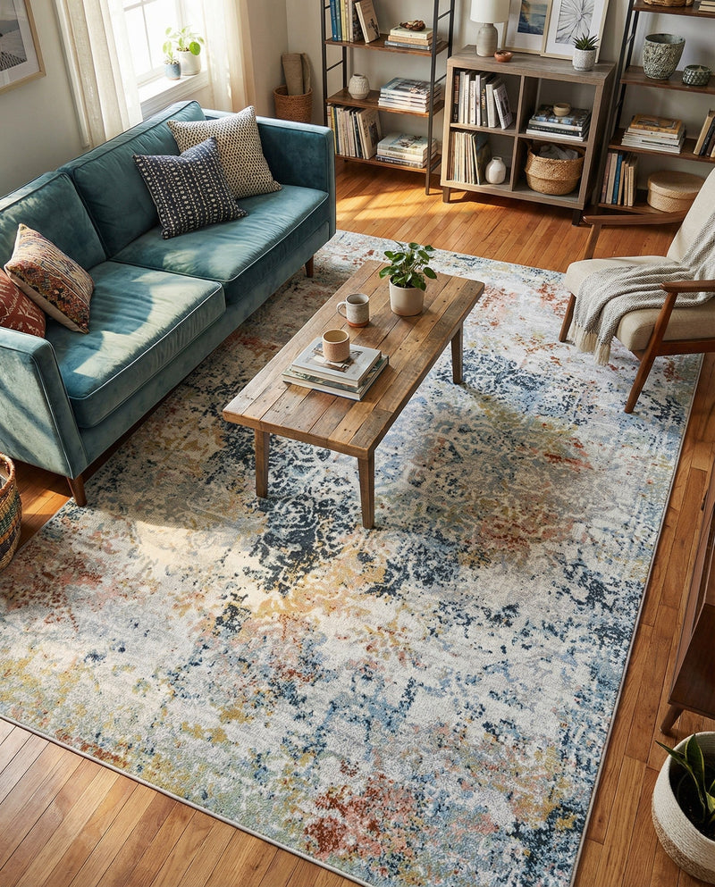 Aegean Elegance Washables Collection Area Rug -  Serifos Rectangle Multi  lifestyle 64