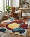 Aegean Elegance Washables Collection Area Rug -  Crete Rectangle Multi  lifestyle 9