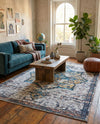 Baroque Era Collection Area Rug - Versailles (Sea Salt White) Rectangle Sea Salt White  lifestyle 16