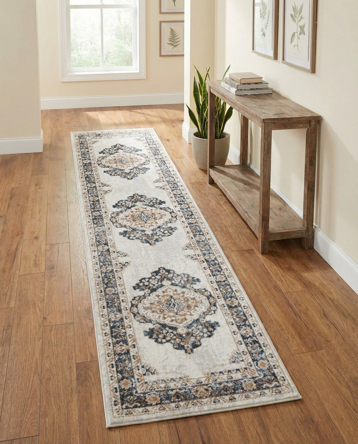 Cambridge Classics Collection Area Rug -  Magdalene (Cream) Runner Cream  lifestyle 84