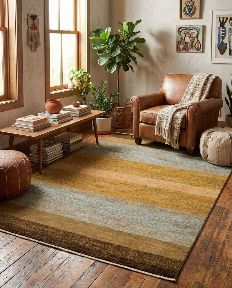 Zagros Oasis Collection Area Rug -  Mehran Rectangle Multi  lifestyle 9