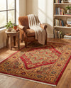 Persian Elegance Collection Area Rug -  Golestan Rectangle Red  lifestyle 21
