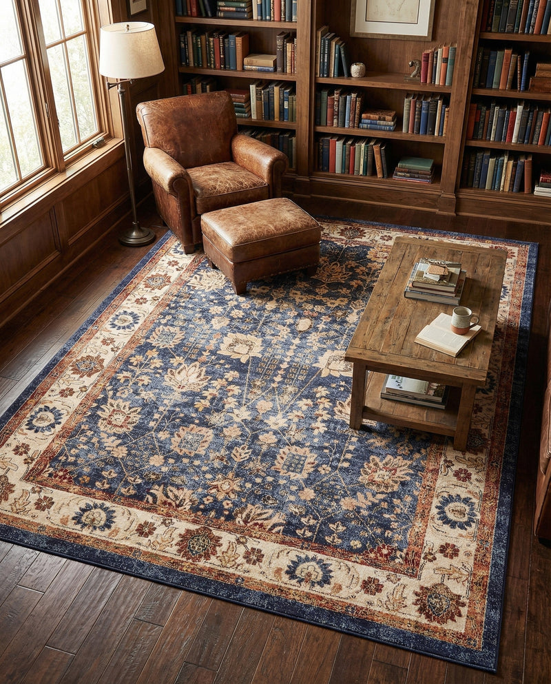 Eden Oasis Collection Area Rug -  Haven Rectangle Light Blue  lifestyle 13