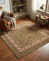 Jaipur Elegance Collection Area Rug -  Nahargarh (Green) Square Green  lifestyle 63